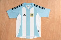 Retro Argentina Home 1:1 Quality Soccer Jersey  2002