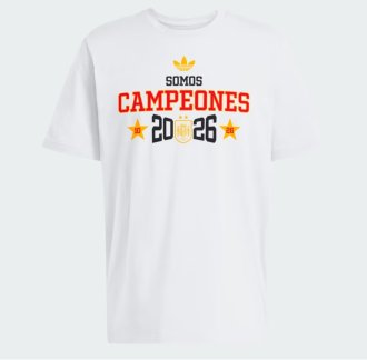 Spain T-shirt CAMPEONES Cotton White 1:1 Quality Soccer Jersey 26-27 (2026)