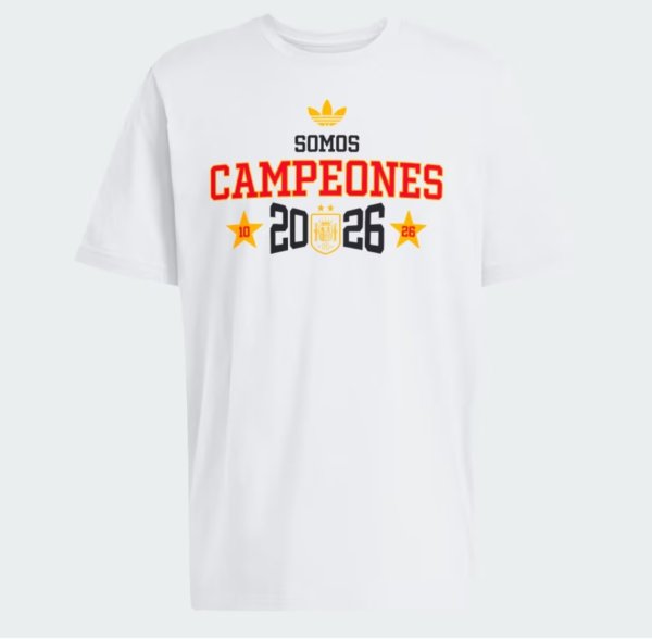 Spain T-shirt CAMPEONES Cotton White 1:1 Quality Soccer Jersey 26-27 (2026)