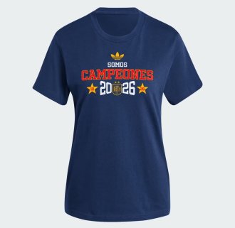 Spain T-shirt CAMPEONES Cotton Blue 1:1 Quality Soccer Jersey 26-27 (2026)