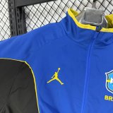 Brazil Windbreaker Blue 1:1 Quality Soccer Jersey  26-27 （2026）