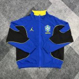 Brazil Windbreaker Blue 1:1 Quality Soccer Jersey  26-27 （2026）