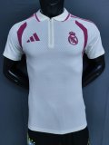 Real Madrid Polo Player White 1:1 Quality Soccer Jersey  26-27