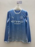 Manchester City Long Sleeve Home Fans 1:1 Quality Soccer Jersey 26-27