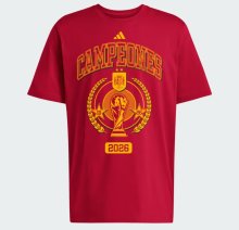 Spain T-shirt CAMPEONES Cotton Red 1:1 Quality Soccer Jersey 26-27 (2026)