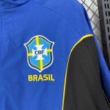 Brazil Windbreaker Blue 1:1 Quality Soccer Jersey  26-27 （2026）