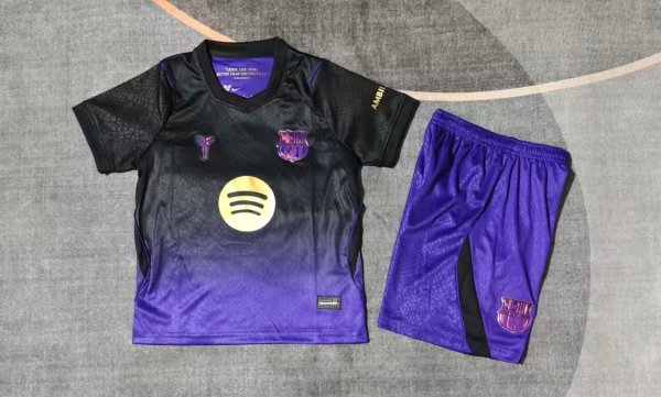 Barcelona Away Kids 1:1 Quality Soccer Jersey  26-27