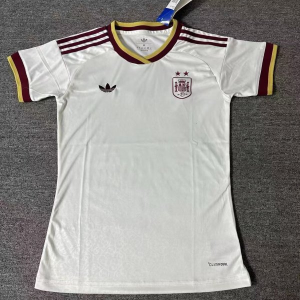 Spain Away Women Fans 1:1 Quality Soccer Jersey 26-27（2026） (2 stars)