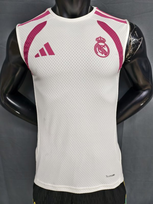 Real Madrid Vest Player White 1:1 Quality Soccer Jersey  26-27