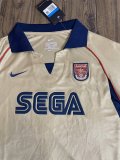 Retro  Arsenal away Long Sleeve 1:1 Quality Soccer Jersey  2001-2002