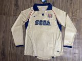 Retro  Arsenal away Long Sleeve 1:1 Quality Soccer Jersey  2001-2002