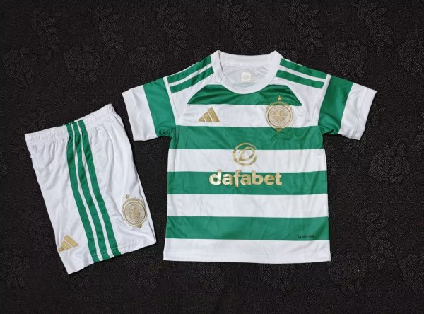 Celtic Home  Kids 1:1 Quality Soccer Jersey  26-27