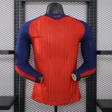 Spain Home Long Sleeve  Player 1:1 Quality Soccer Jersey 26-27 (2026) (2 stars)