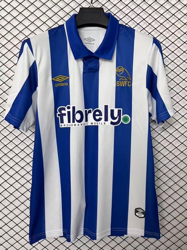 Sheffield Wednesday Home Fans 1:1 Quality Soccer Jersey  26-27