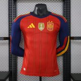 Spain Home Long Sleeve  Player 1:1 Quality Soccer Jersey 26-27 (2026) (2 stars)