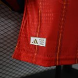 Spain Home Long Sleeve  Player 1:1 Quality Soccer Jersey 26-27 (2026) (2 stars)