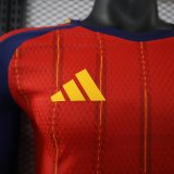 Spain Home Long Sleeve  Player 1:1 Quality Soccer Jersey 26-27 (2026) (2 stars)