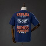Spain T-shirt CAMPEONES Cotton Blue 1:1 Quality Soccer Jersey 26-27 (2026)