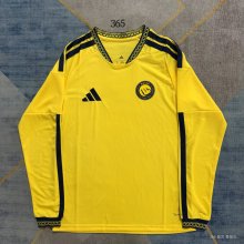 Al-Nassr FC  Home  Long Sleeve  Fans 1:1 Quality Soccer Jersey   26-27