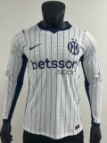 Inter Milan Away Long Sleeve  player 1:1 Quality Soccer Jersey   26-27