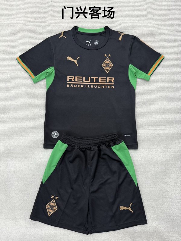 Monchengladbach Away Fans 1:1 Quality Soccer Jersey 26-27 (Kids and Man 16-2XL )
