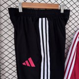 Manchester United  Windbreaker Sets With pants  Black 1:1 Quality Soccer Jersey  26-27