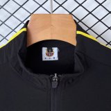 Barcelona Windbreaker Sets With pants  Black 1:1 Quality Soccer Jersey  26-27