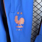 France Windbreaker Sets With pants  Blue 1:1 Quality Soccer Jersey  26-27 (2026)