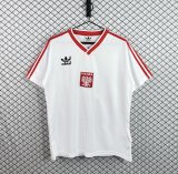Retro poland Home Fans 1:1 Quality Soccer Jersey  1986