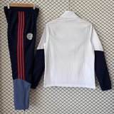 Bayern Munich  Windbreaker Sets With pants  White 1:1 Quality Soccer Jersey  26-27