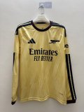 Arsenal Third Away Fans Long Sleeve 1:1 Quality Soccer Jersey   26-27 ( S-5XL )
