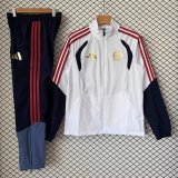 Bayern Munich  Windbreaker Sets With pants  White 1:1 Quality Soccer Jersey  26-27