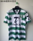 Retro Sporting Lisbon Home  1:1 Quality Soccer Jersey 1998-1999