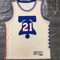 Philadelphia 76ers Reward Edition #21 EMBIID 1:1 Quality NBA  Season Jerseys 2021