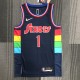 Philadelphia 76ers City Edition Black #1 HARDEN 1:1 Quality NBA  Season Jerseys 2022