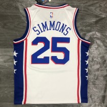 Philadelphia 76ers White #25 SIMMONS 1:1 Quality NBA  Season Jerseys