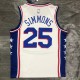 Philadelphia 76ers White #25 SIMMONS 1:1 Quality NBA  Season Jerseys
