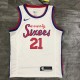 Philadelphia 76ers Draft Edition White #21 EMBIID  1:1 Quality NBA  Season Jerseys 2021
