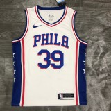 Philadelphia 76ers White  #39 HOWARD  1:1 Quality NBA  Season Jerseys