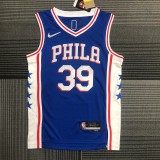 Philadelphia 76ers Blue #39 HOWARD 1:1 Quality NBA  Season Jerseys 75 Year
