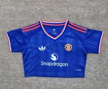 Manchester United  Away women Cheerleading Fans 1:1 Quality Soccer Jersey 26-27