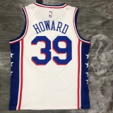 Philadelphia 76ers White  #39 HOWARD  1:1 Quality NBA  Season Jerseys