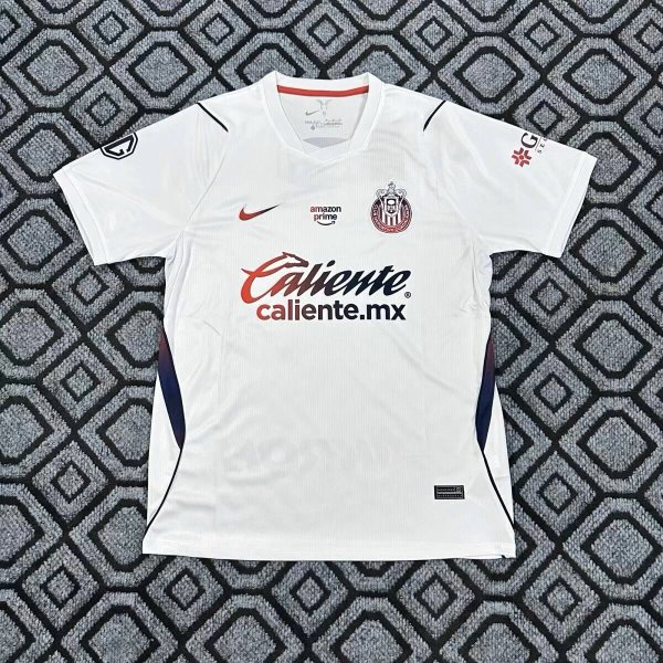 Chivas (Guadalajara ) Away Fans 1:1 Quality Soccer Jersey  26-27 ( S-6XL )