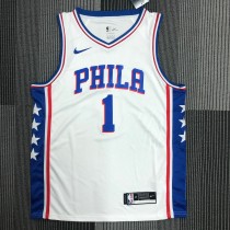 Philadelphia 76ers White #1 HARDEN 1:1 Quality NBA  Season Jerseys