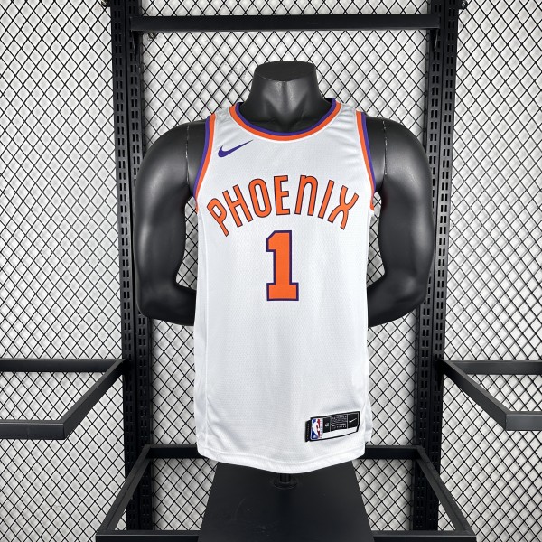 Phoenix Suns Retro White #1 BOOKER  1:1 Quality NBA Jerseys 2018