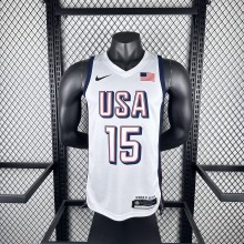 USA Phoenix Suns White  #8 LEONARD 1:1 Quality NBA  Season Jerseys  2024 Olympic Games