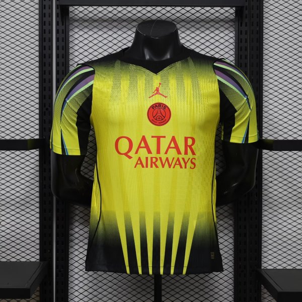 PSG Paris Special  Edition Yellow Player 1:1 Quality Soccer Jersey  26-27