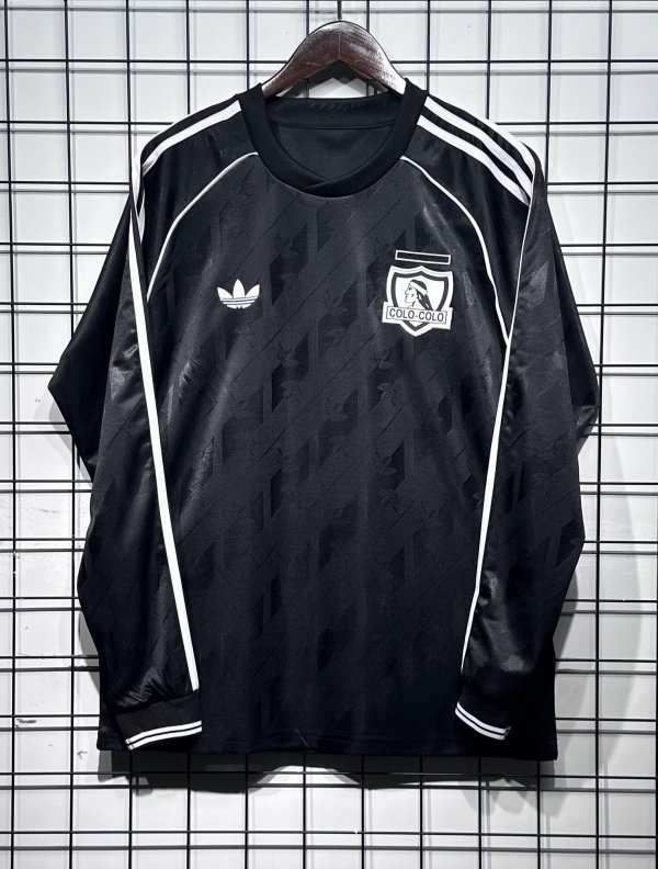 Retro Colo-Colo Leisure Special  Edition  Long Sleeve Fans  1:1 Quality Soccer Jersey  26-27
