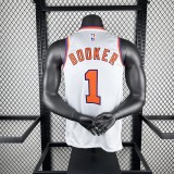 Phoenix Suns Retro White #1 BOOKER  1:1 Quality NBA Jerseys 2018