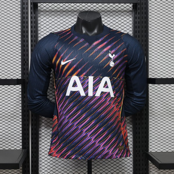 Tottenham Away Long Sleeve Player  1:1 Quality Soccer Jersey  26-27